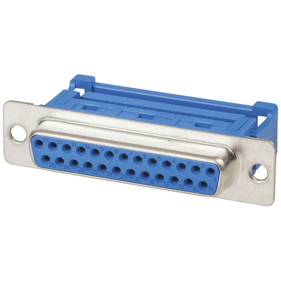 Jaycar DB25 IDC Female Connector – 25-Pin D-Sub Push-In Socket