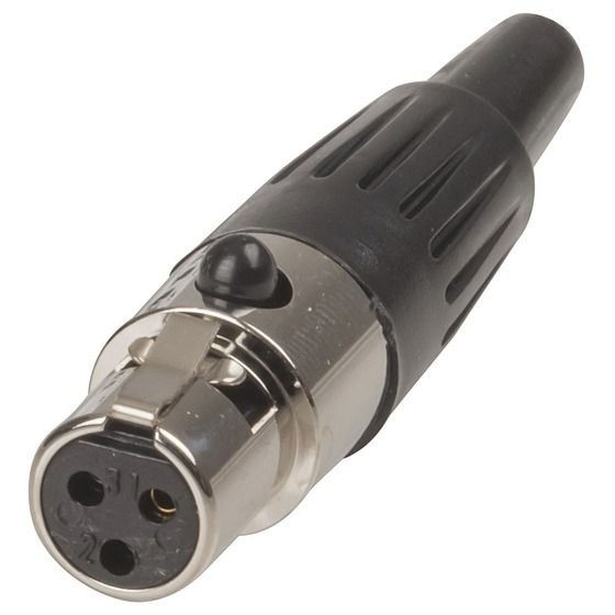 3 PIN LINE FEMALE MINI XLR STYLE CONNECTOR