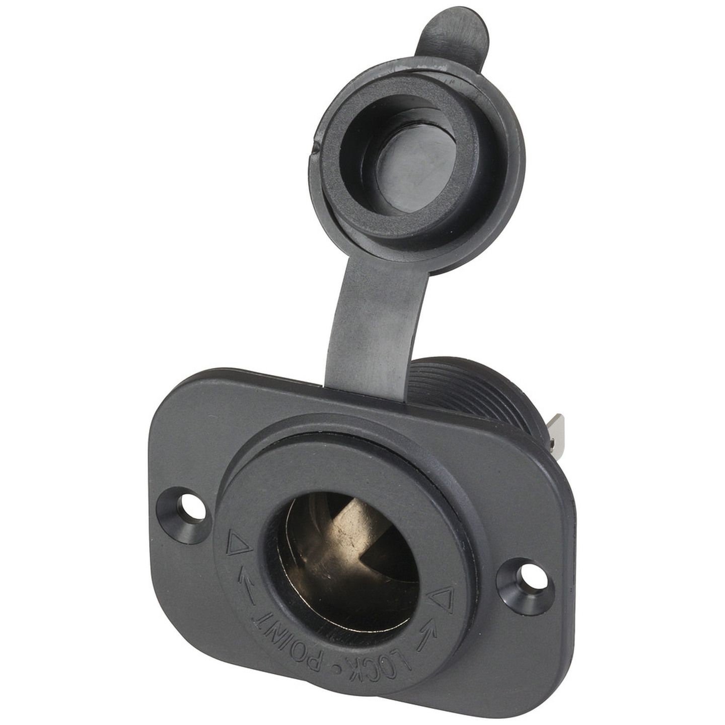 Marine Grade 10A Lighter Socket - Panel Mount