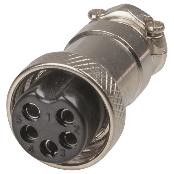 5 PIN MICROPHONE LINE FEMALE CONNECTOR