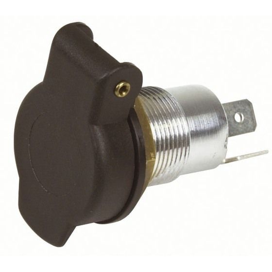 Jaycar Merit Panel Socket with Sprung Cover | Max 15A | Moisture Resistant