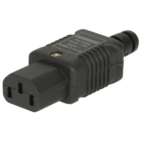 Right Angled IEC320 C13 Line Socket | Jaycar Australia