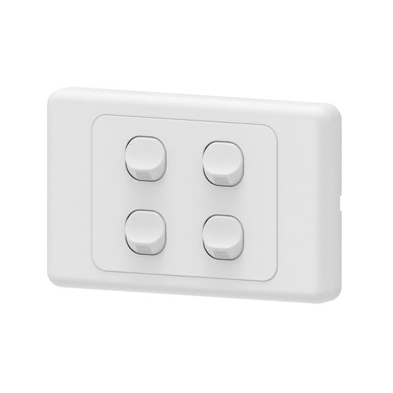 Jaycar Mains 4 Gang 2-Way 16A Switch