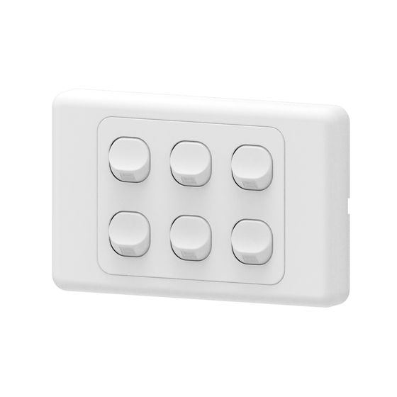 Jaycar Mains 6 Gang 2-Way 16A Switch