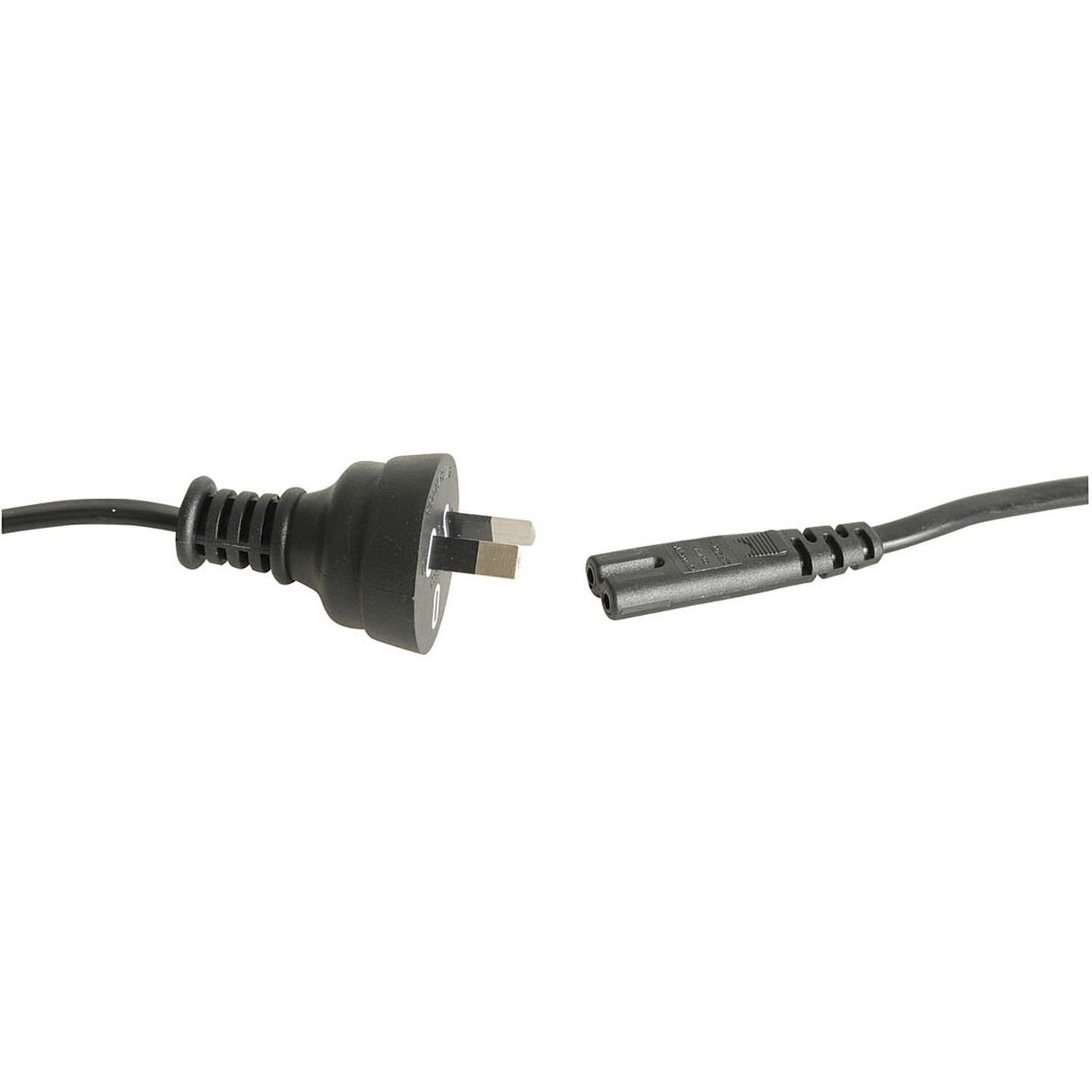 2pin Fig 8 Mains Plug to IEC C7 Female - 1.8m - Figure 8