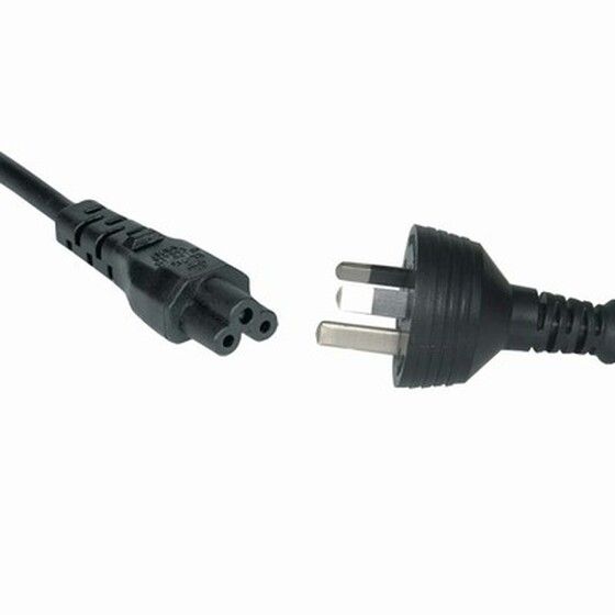 Jaycar 1.8m Mains Lead – 3-Pin Plug to IEC C5 Clover Leaf Female
