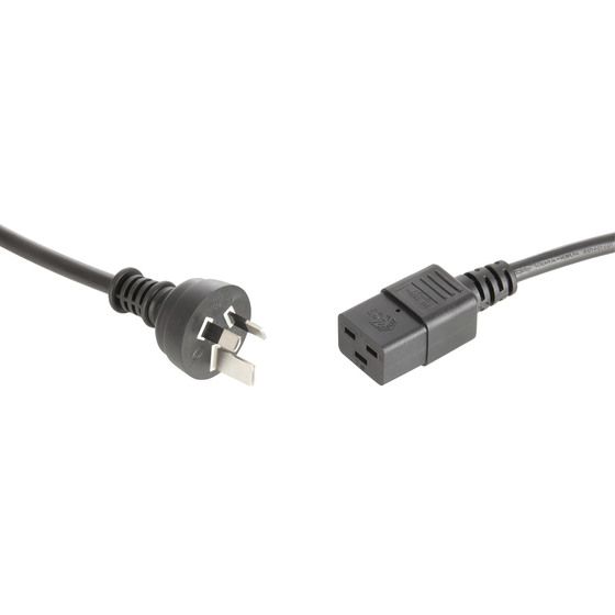 Jaycar 15A IEC C19 Mains Power Cable – 1.8 m