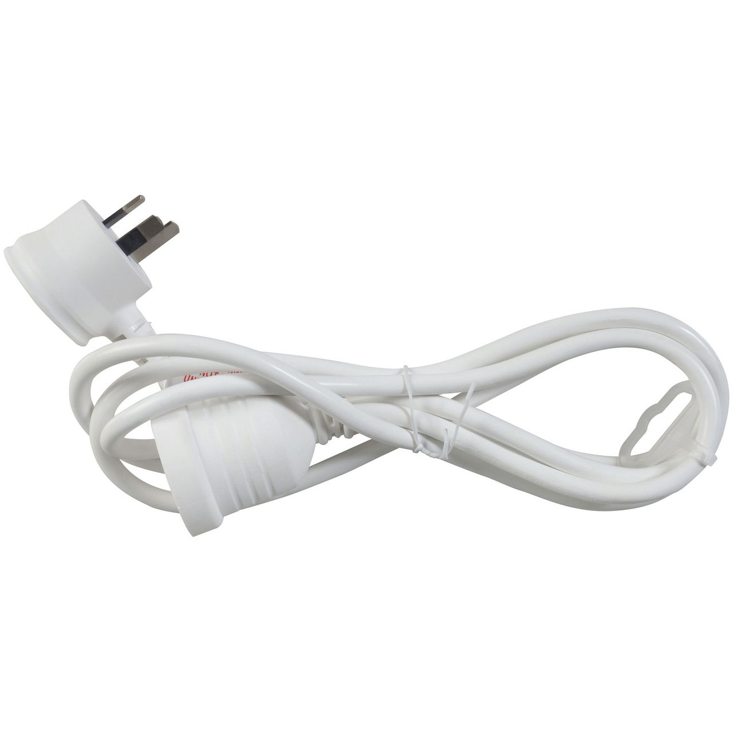 1m White Piggyback Plug Extension Cable