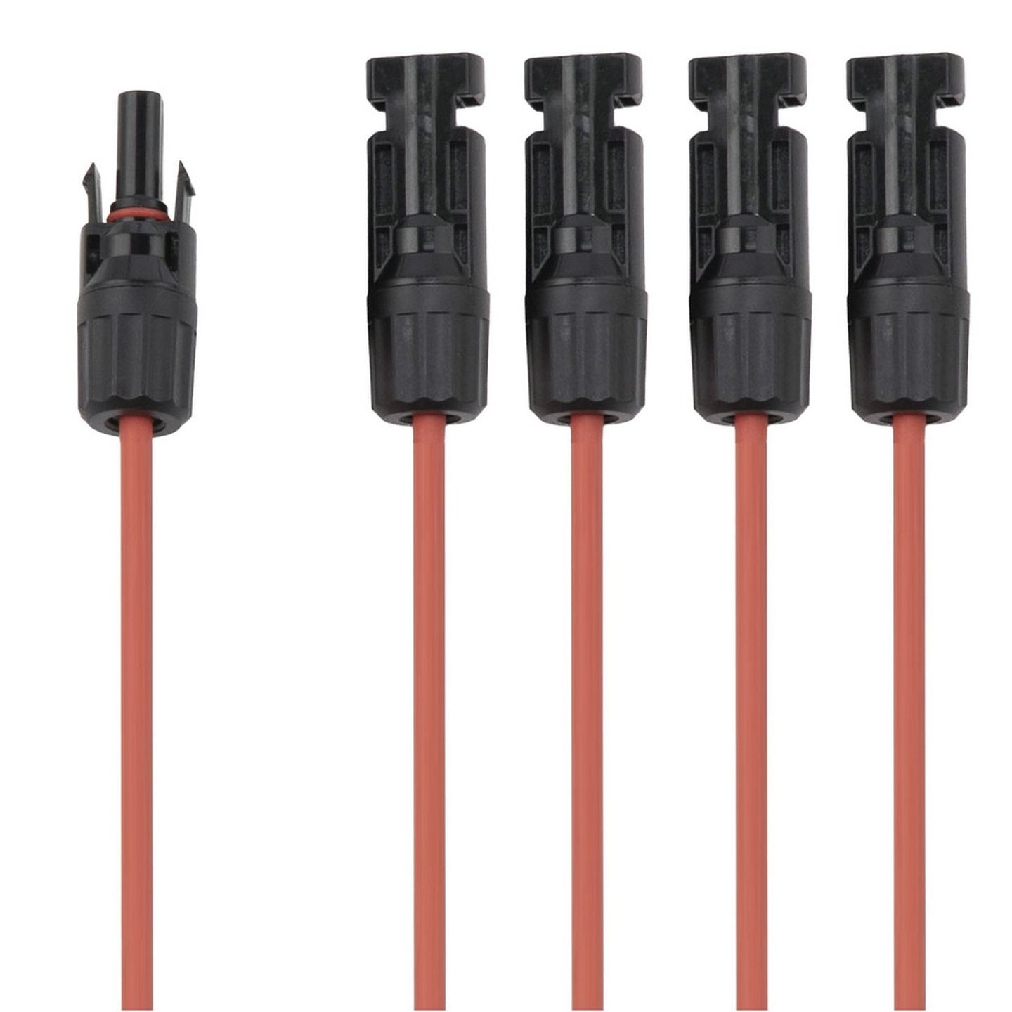 MC4 Solar Splitter Adapter Lead - 1M4F - 0.5M - Red