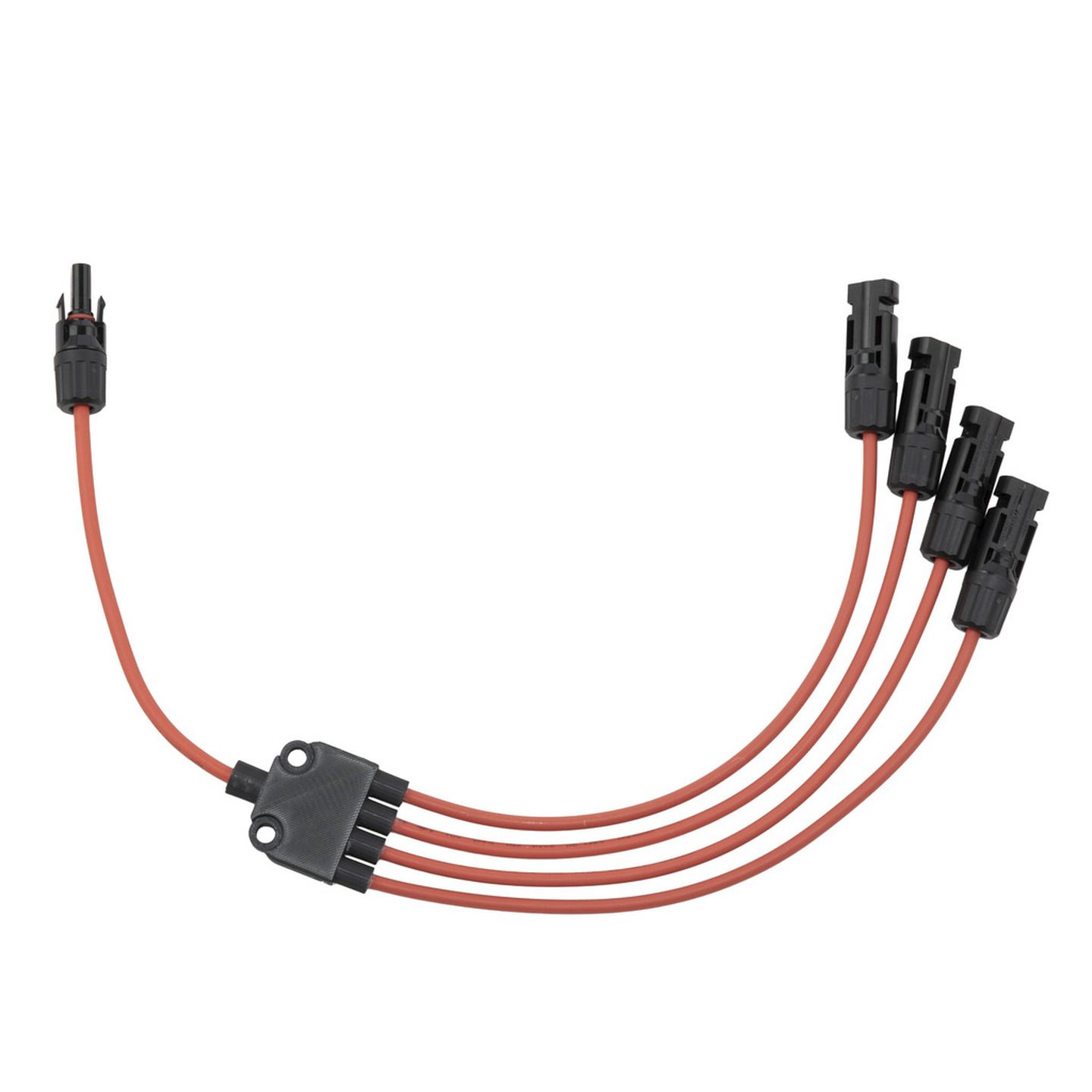 MC4 Solar Splitter Adapter Lead - 1M4F - 0.5M - Red