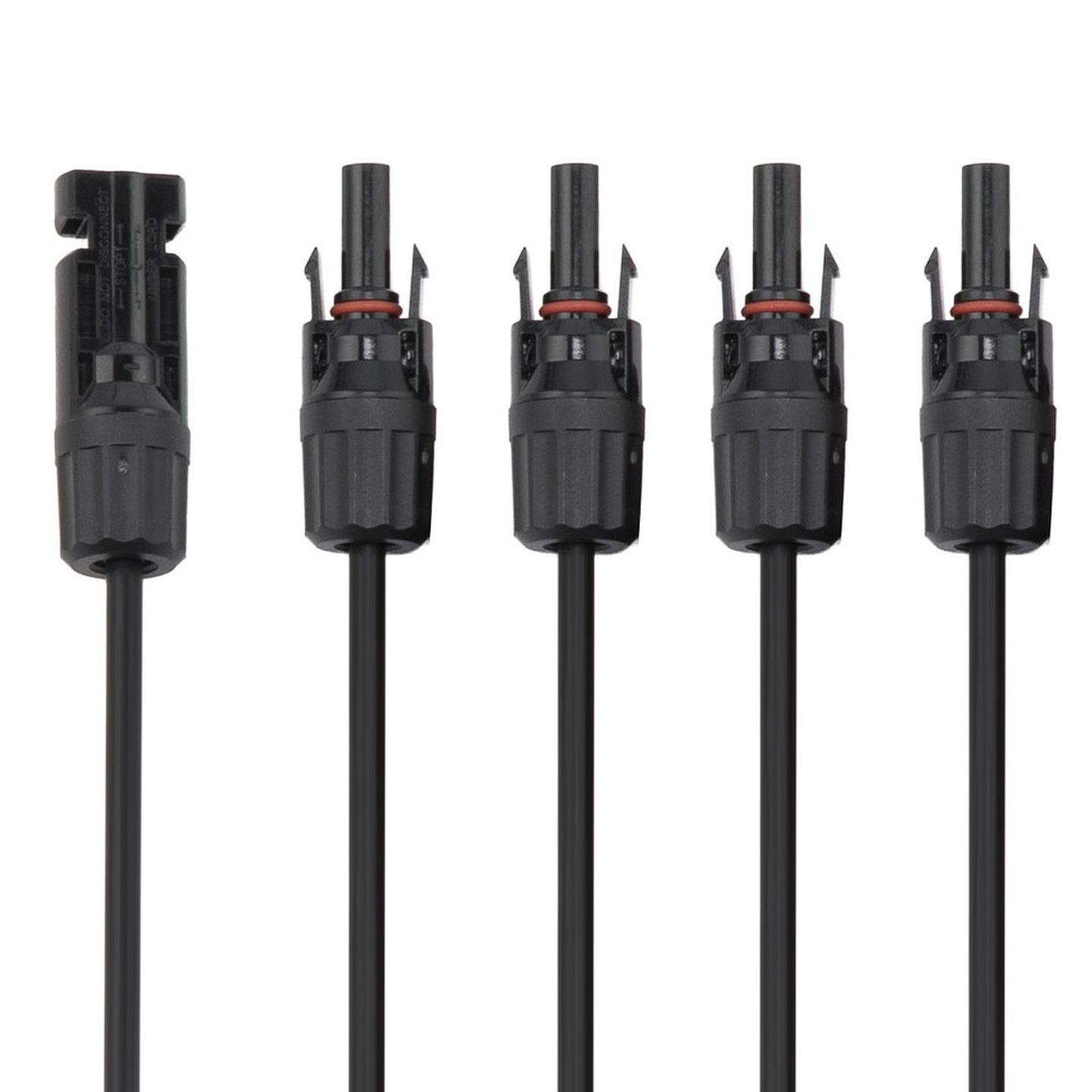 MC4 Solar Splitter Adapter Lead - 1F4M - 0.5M - Black