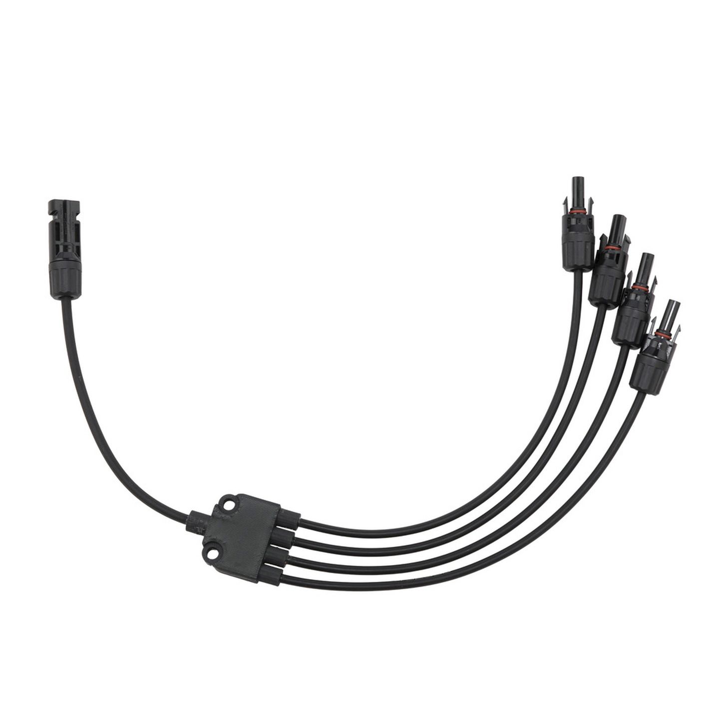 MC4 Solar Splitter Adapter Lead - 1F4M - 0.5M - Black