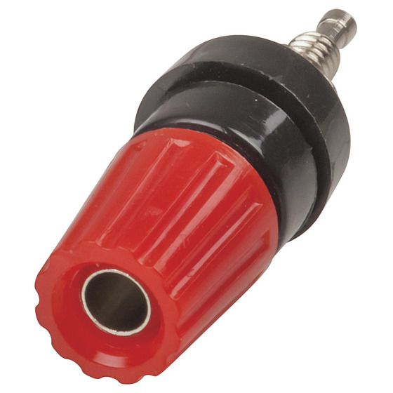 JAYCAR Red Binding Post with Banana Socket & Metal Thread (PT0460)