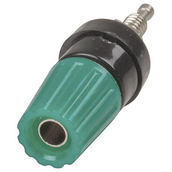JAYCAR Green Binding Post with Banana Socket & Metal Thread (PT0462)