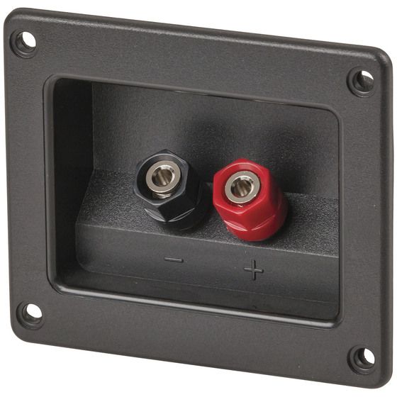 Jaycar PT3006 Speaker Box Terminals with Banana Sockets – Large Cable Rated