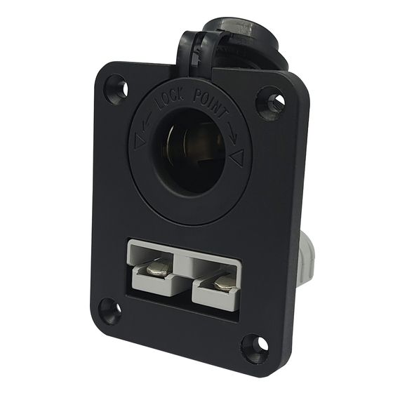 Panel Mount 50A Connector + Cigarette Lighter Socket – JAYCAR