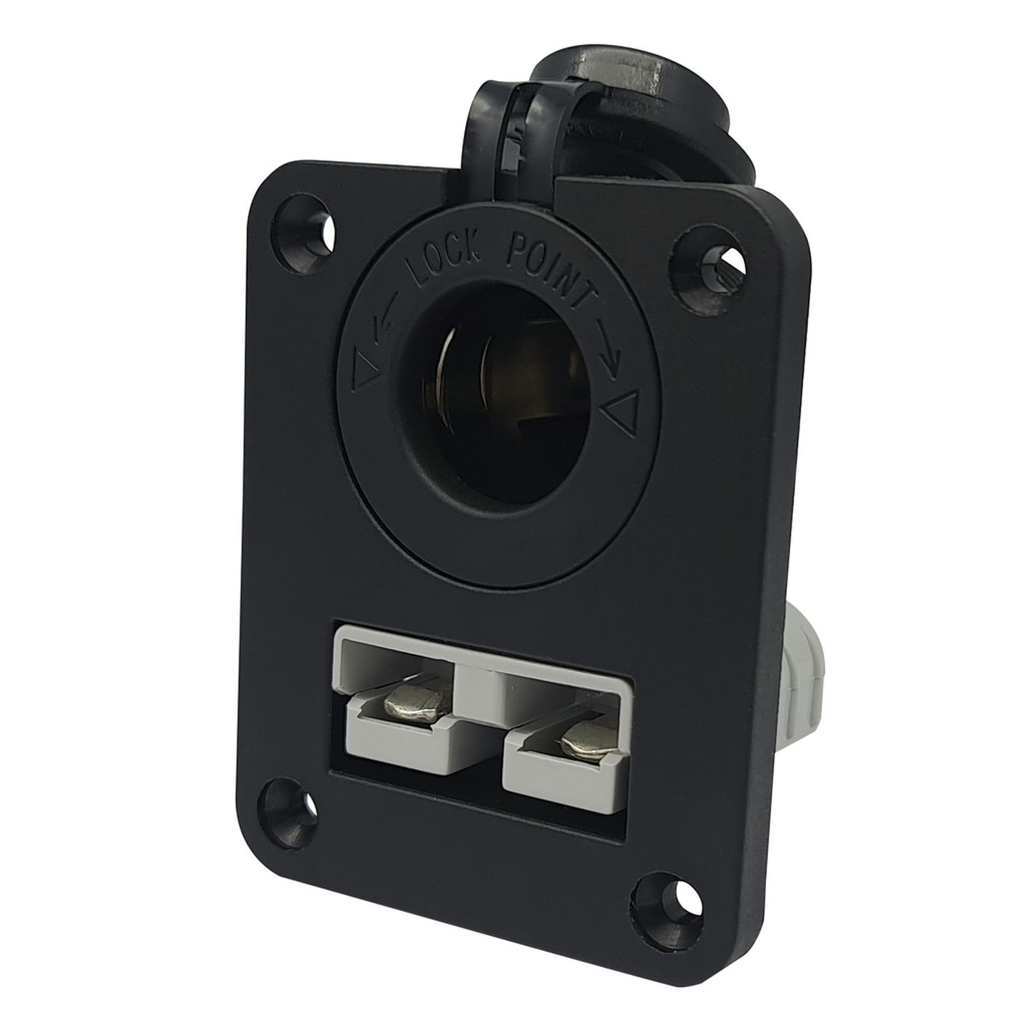 Panel Mount High Current 50A Connector and Cigarette Lighter Socket