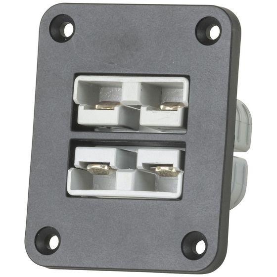 Jaycar Panel Mount Bracket – Two 50A Battery Connectors