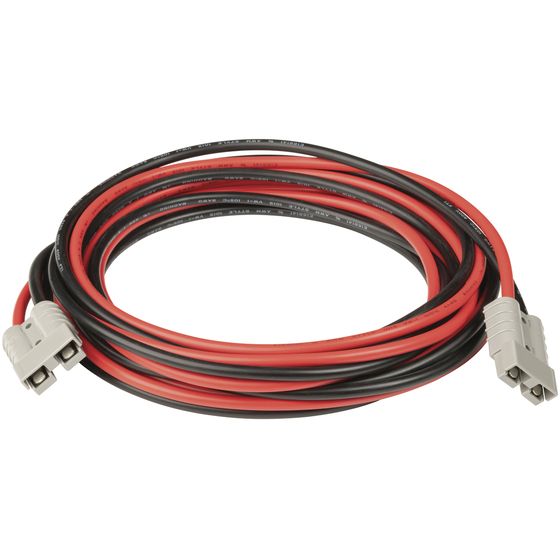 Jaycar 50A High Current Connector Extension Cable – 8AWG, 7m, Red & Black