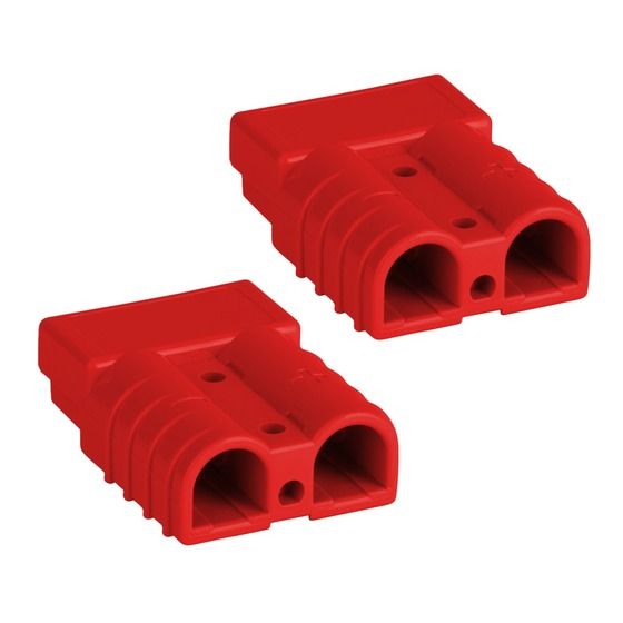 Jaycar High Current 50A Connector, Red Housing, Twin Pack – Anderson SB50 Intermateable