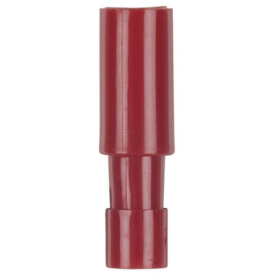 Jaycar 4mm Red Female Bullet Crimp Terminal – Pack of 8