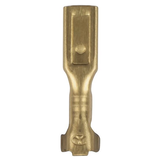Jaycar Phone Type Crimp Lugs – Brass Spade Connectors, Pack of 15