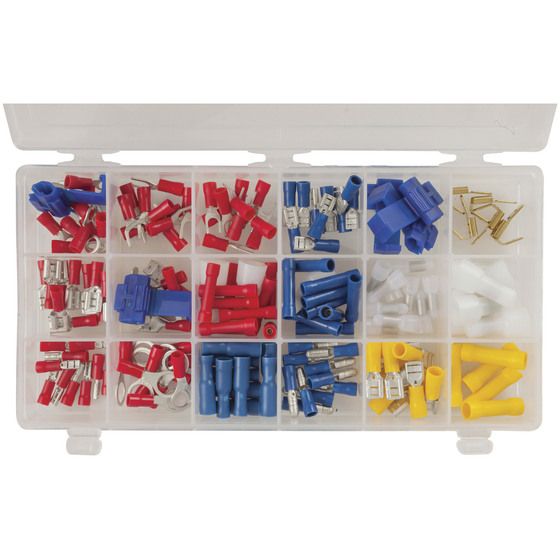 Jaycar Quick Connect Crimp Connector Pack – 160 Pieces