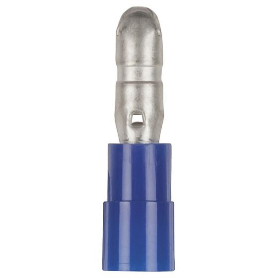 Jaycar 4mm Bullet Male Connectors – Blue – Pack of 8