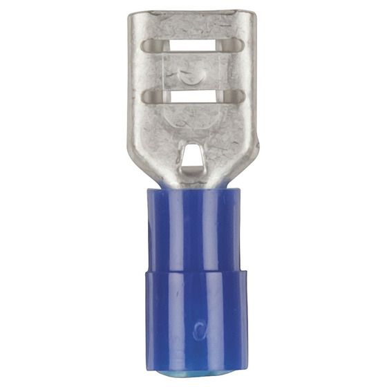 Jaycar Female Spade Connectors – Blue – Pack of 8