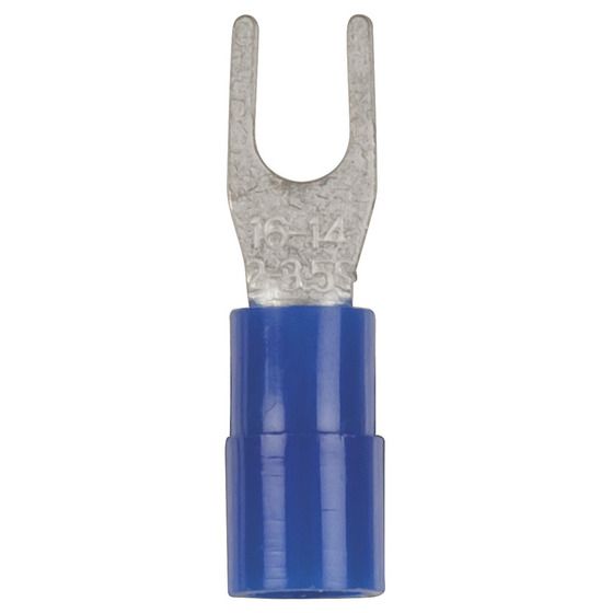 Jaycar Forked Spade Connectors – Blue – Pack of 8