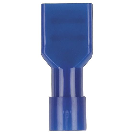 FULLY INSULATED FEMALE SPADE - BLUE - PACK OF 8