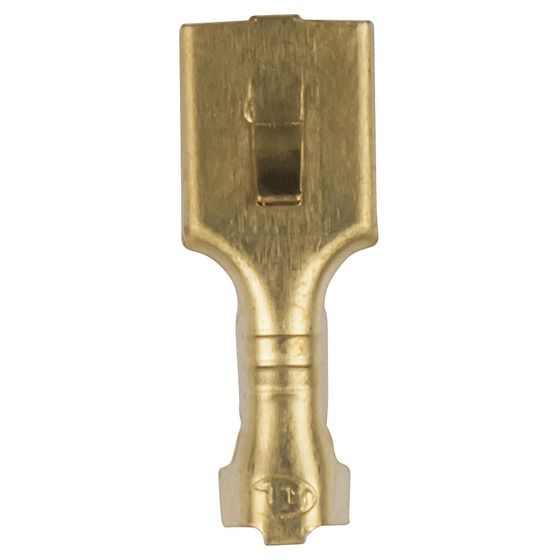 6.3MM NON-INSULATED SPADE CONNECTORS PK 10