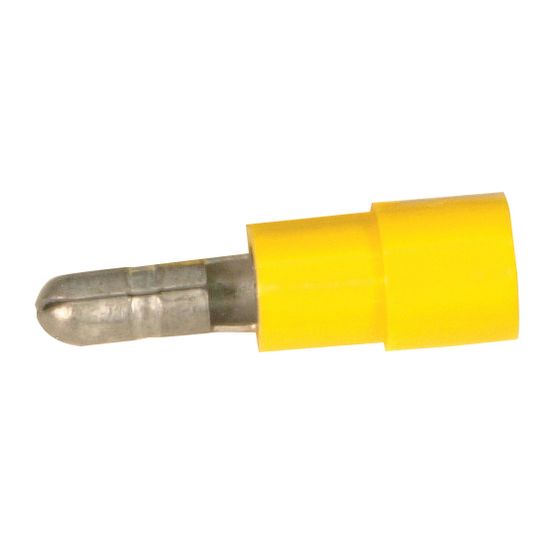 Jaycar 4mm Bullet Male Connector - Yellow - Pack of 100