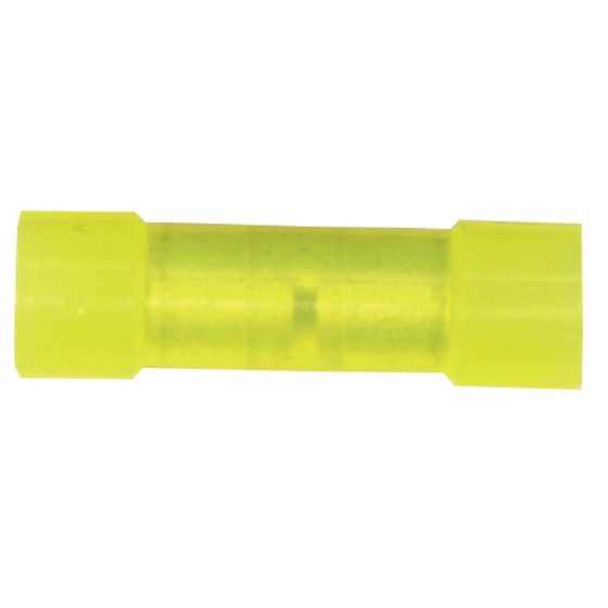 Jaycar Yellow Butt Connectors – AWG 12–10, 6.6mm Cable Entry – Pack of 100