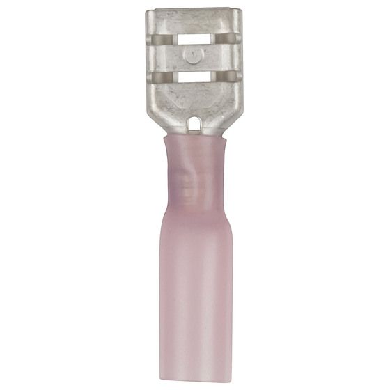 FEMALE SPADE - RED - PACKET OF 8 - SELF SEALING QUICK CONNECTORS