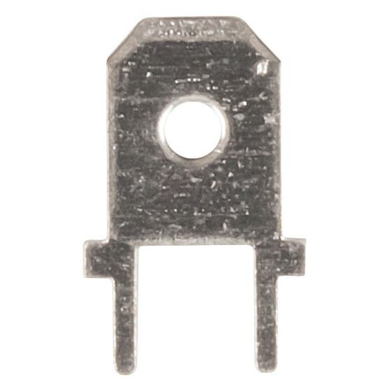 Jaycar 6.3mm Vertical PCB Male Spade Connector – Pack of 8 – 5mm Pitch – 30A Rating
