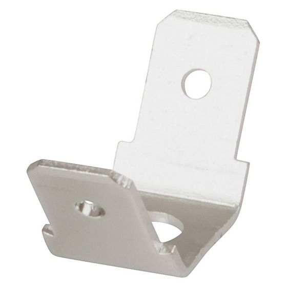 Jaycar 6.3mm Double Chassis Mount Spade Connector – Pack of 8 – 4mm Mounting Hole