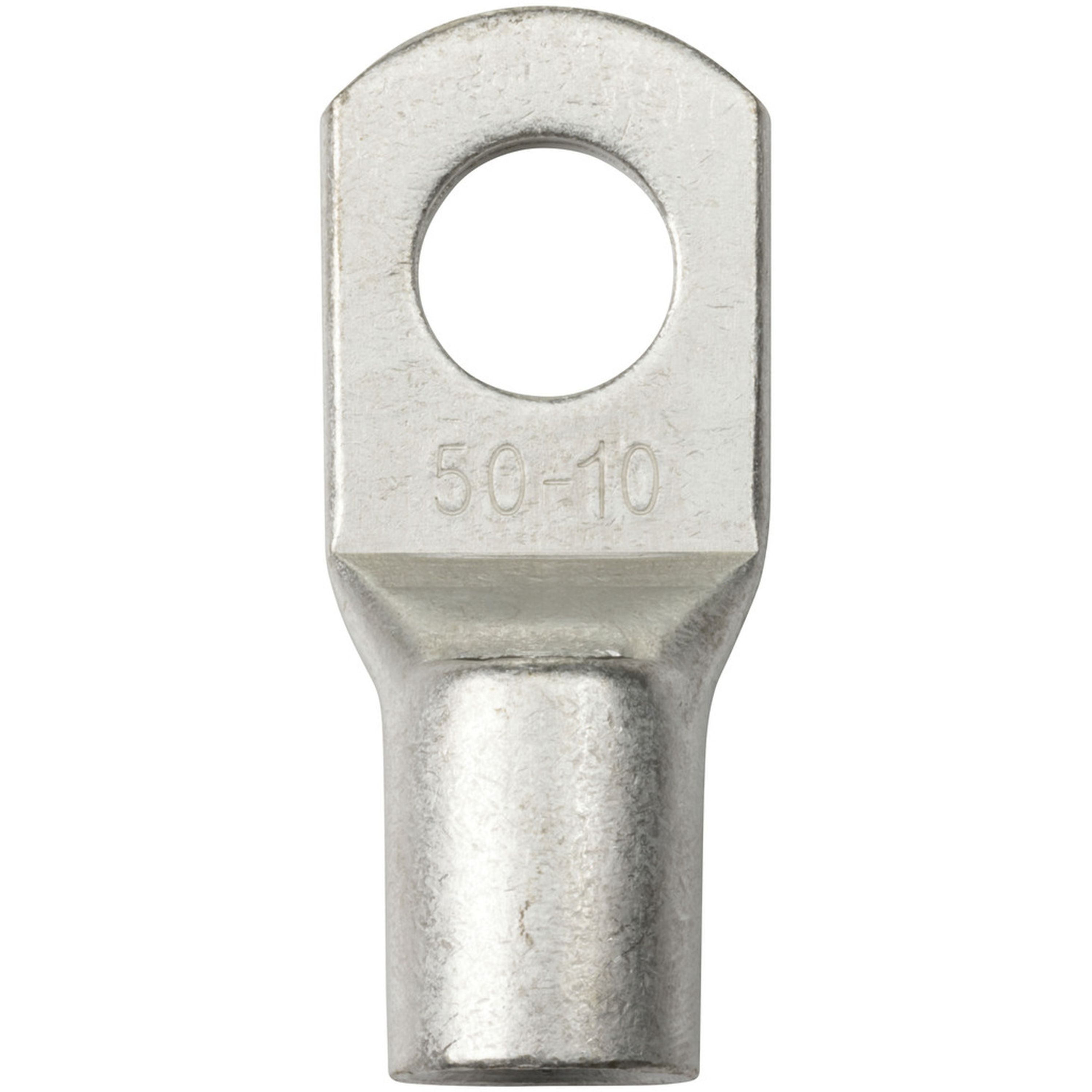 10mm Non-Insulated Eye Terminal 50mm2 1/0AWG Pack of 2