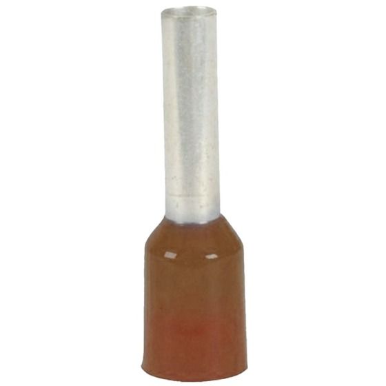 Jaycar Brown Ferrule Crimp Terminal 4 AWG – Pack of 5 (Bootlace Lug)