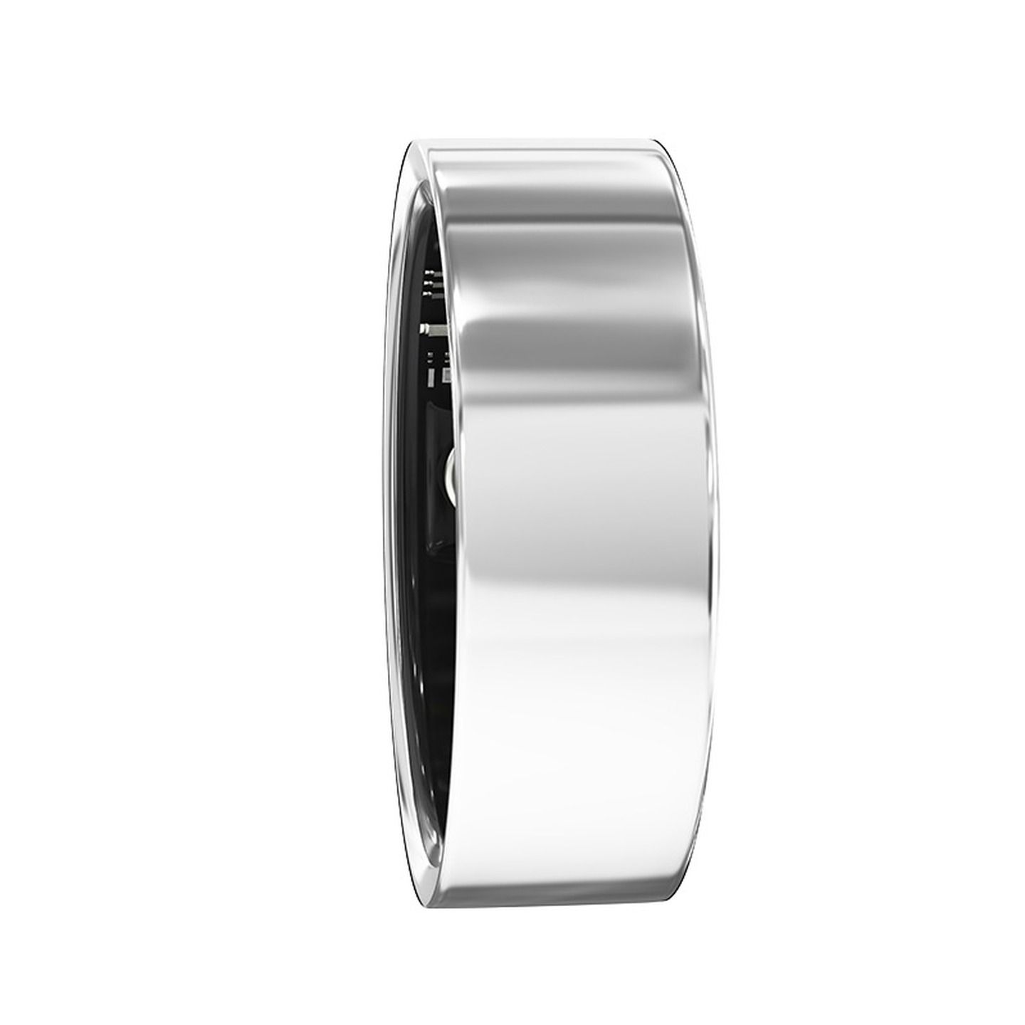 Smart Ring with Charging Case - Small Silver