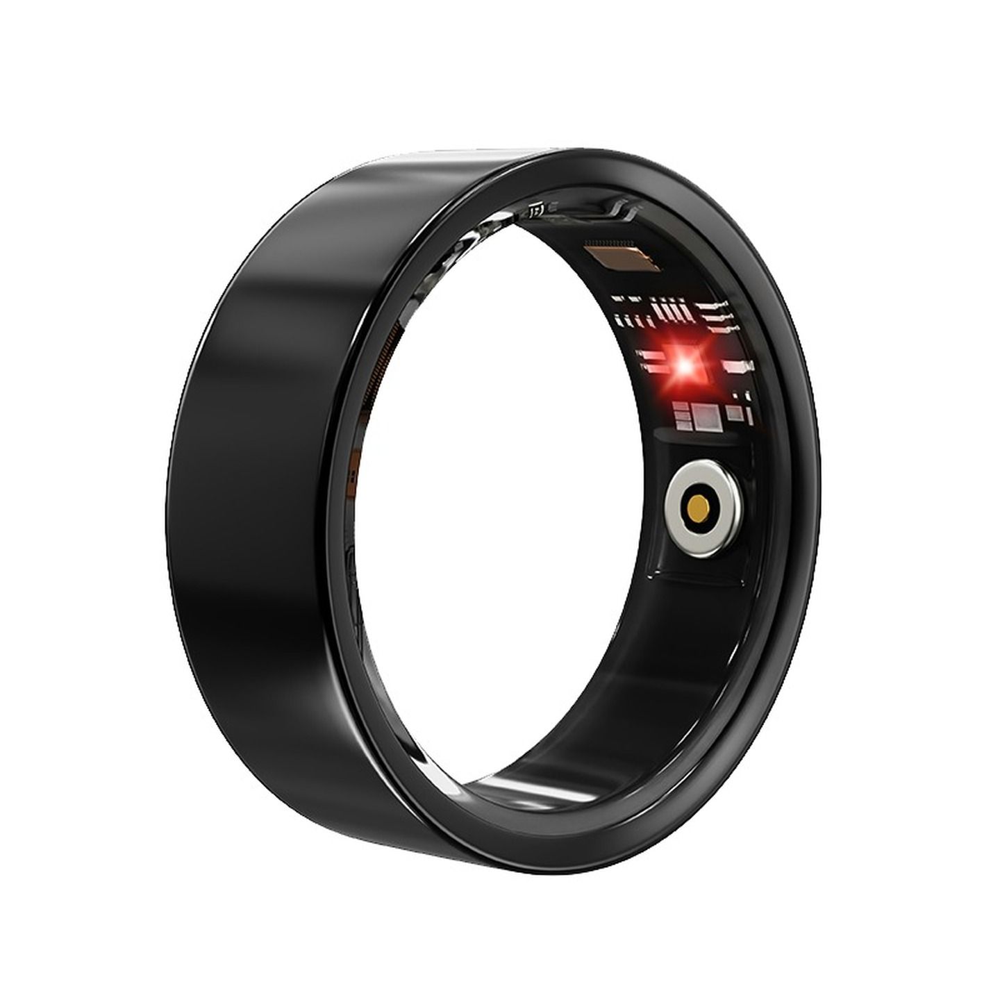 Smart Ring with Charging Case - Small Black