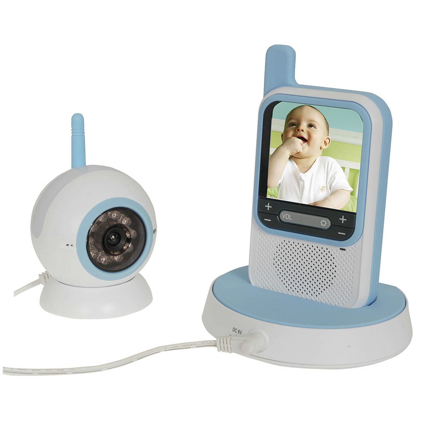 2.4GHz Baby Monitor System with Portable LCD & Night Vision