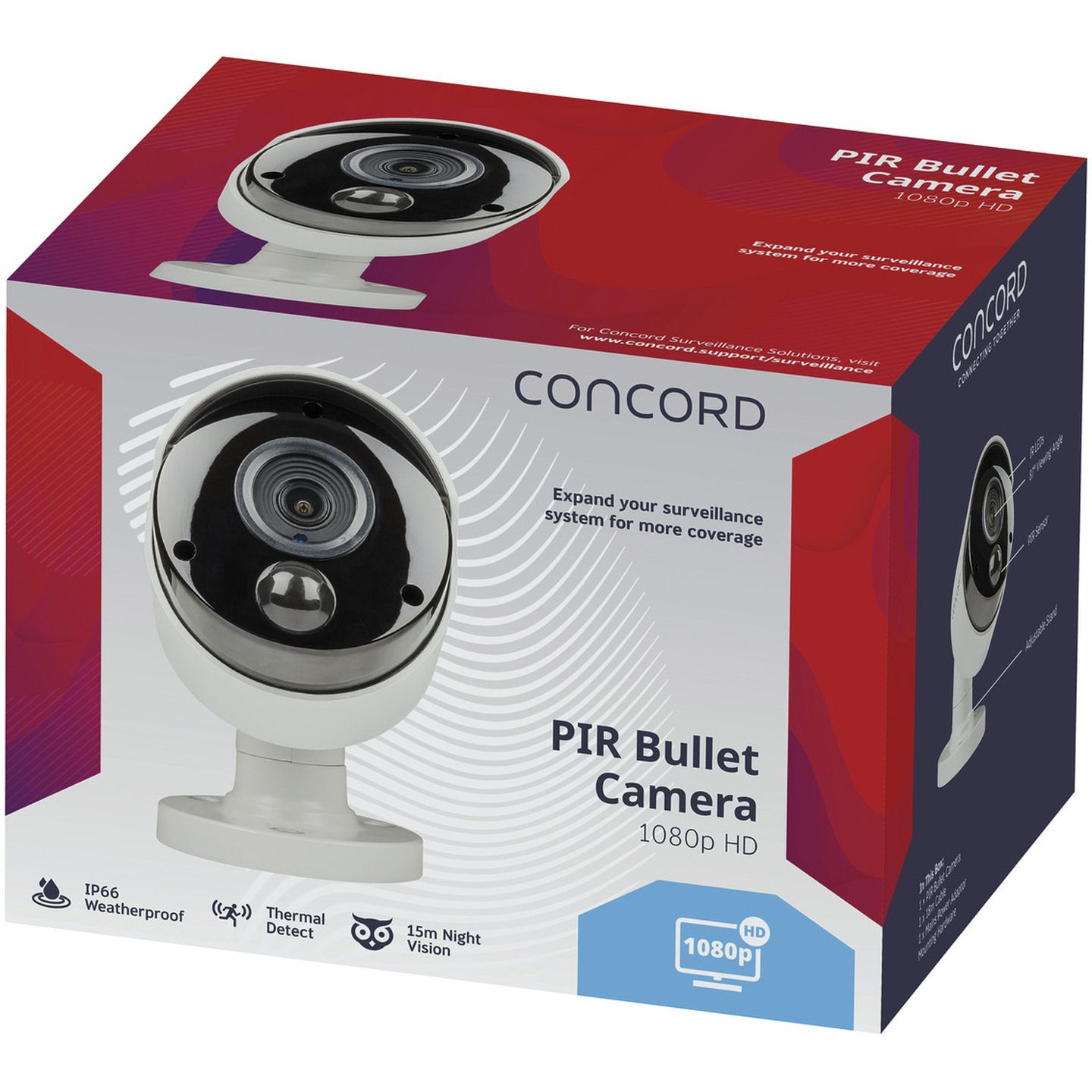 Concord 1080p DVR Bullet AHD PIR Camera