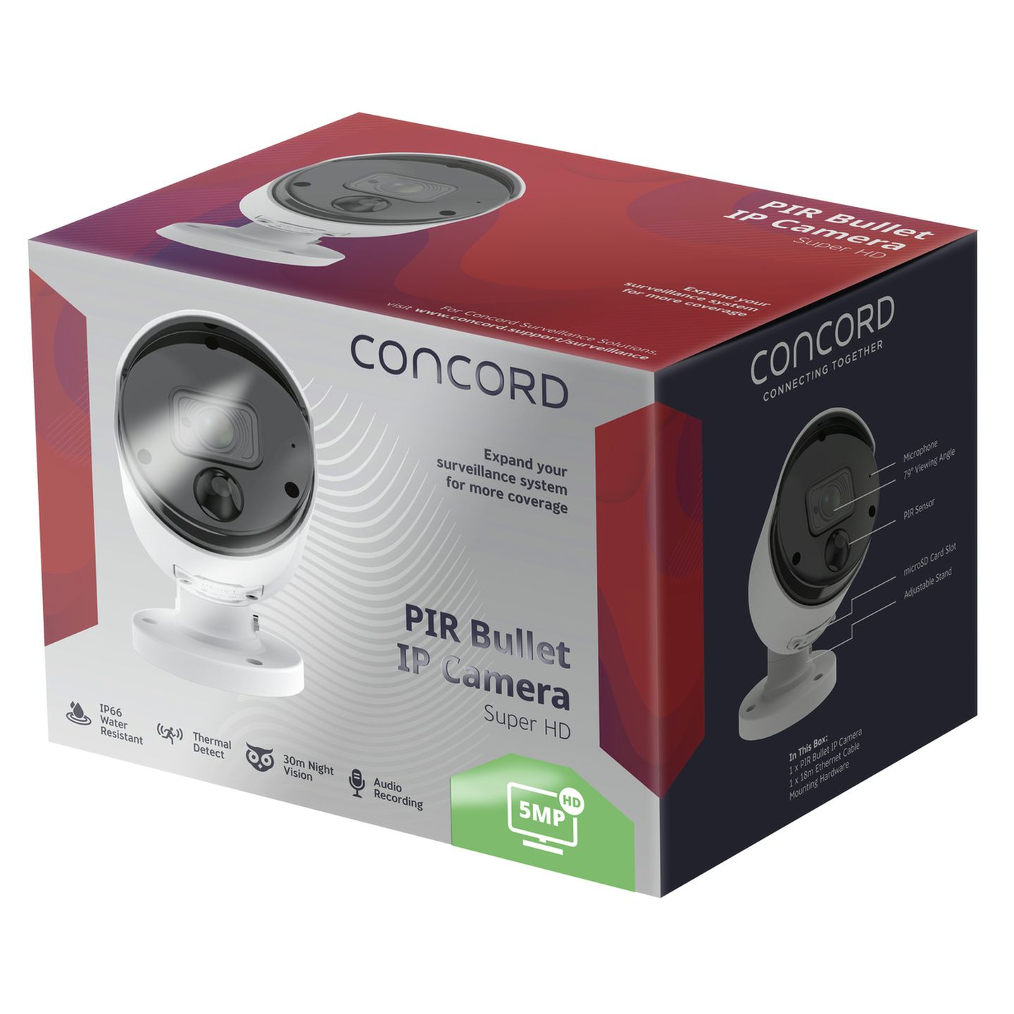 Concord 5MP NVR PIR Bullet IP Camera