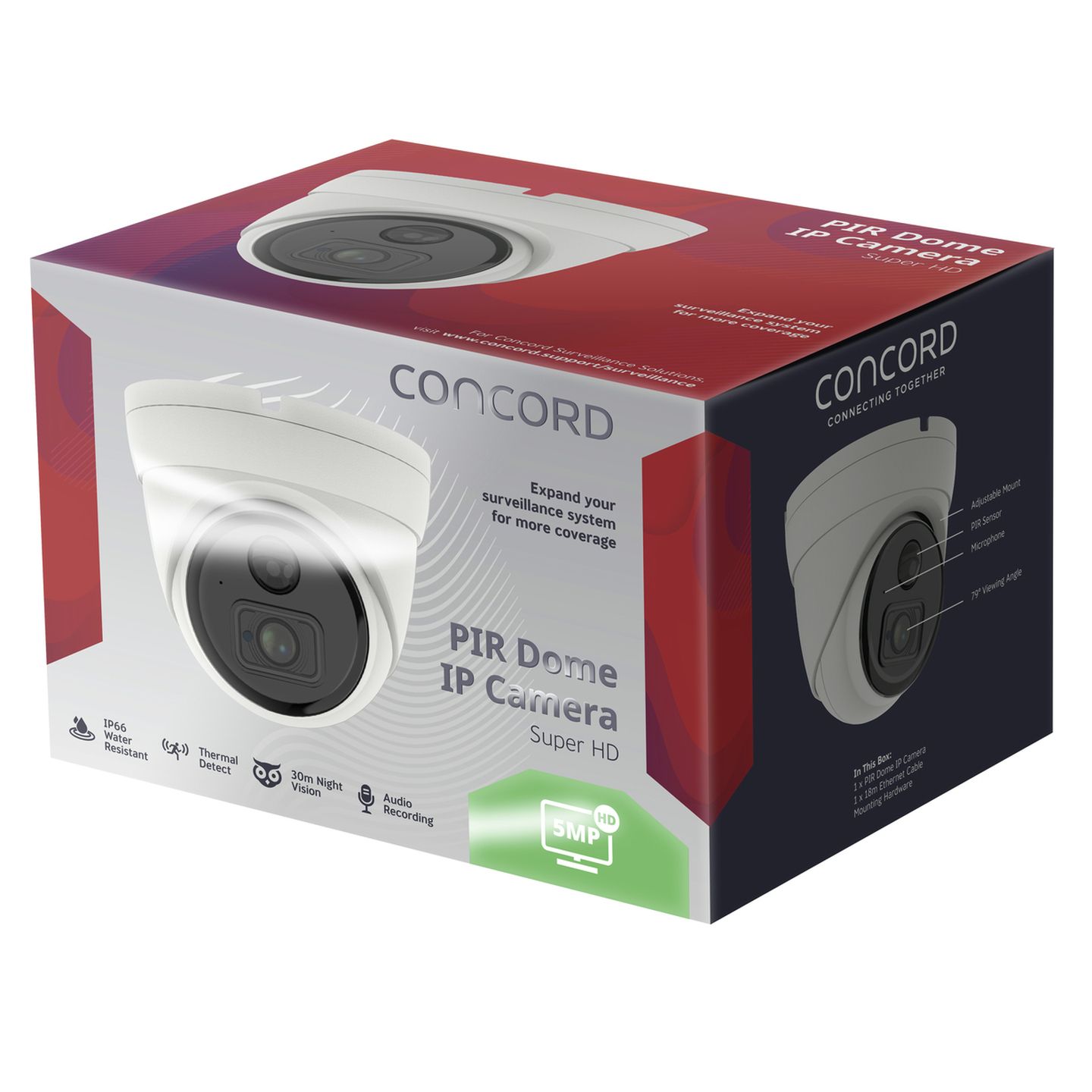 Concord 5MP NVR Dome PIR Camera