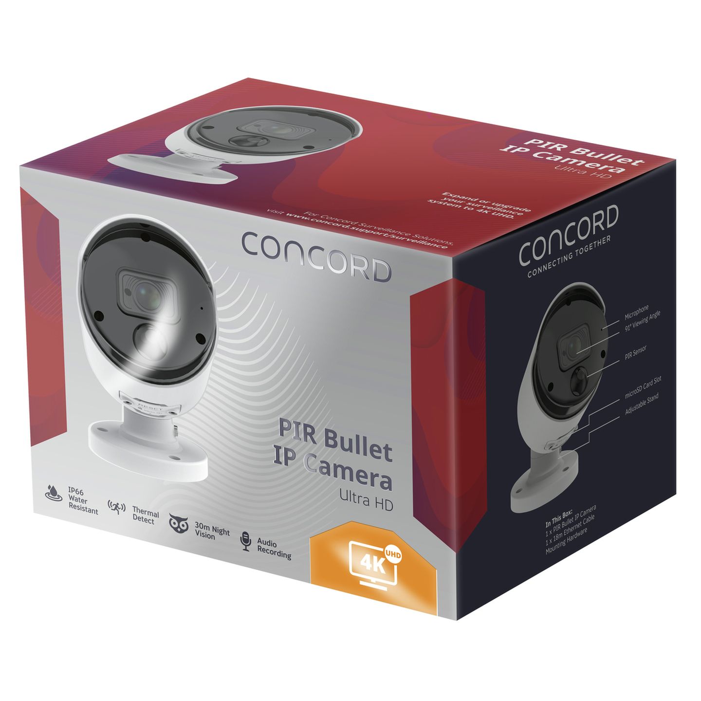 Concord 4K NVR PIR Bullet IP Camera