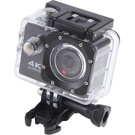 Jaycar 4K UHD Action Camera – Waterproof, Wi-Fi, 2" HD Screen, 140° Wide-Angle