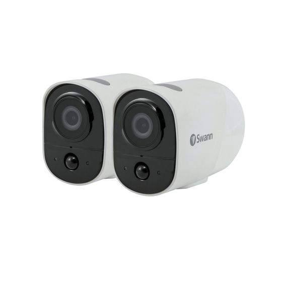 SWANN Xtreem 1080P Battery-Powered Wi-Fi Camera – 2 Pack (SWIFI-XTRCM16G2PK-GL)