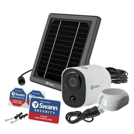 SWANN Xtreem 1080P Battery-Powered Wi-Fi Camera with Solar Panel
