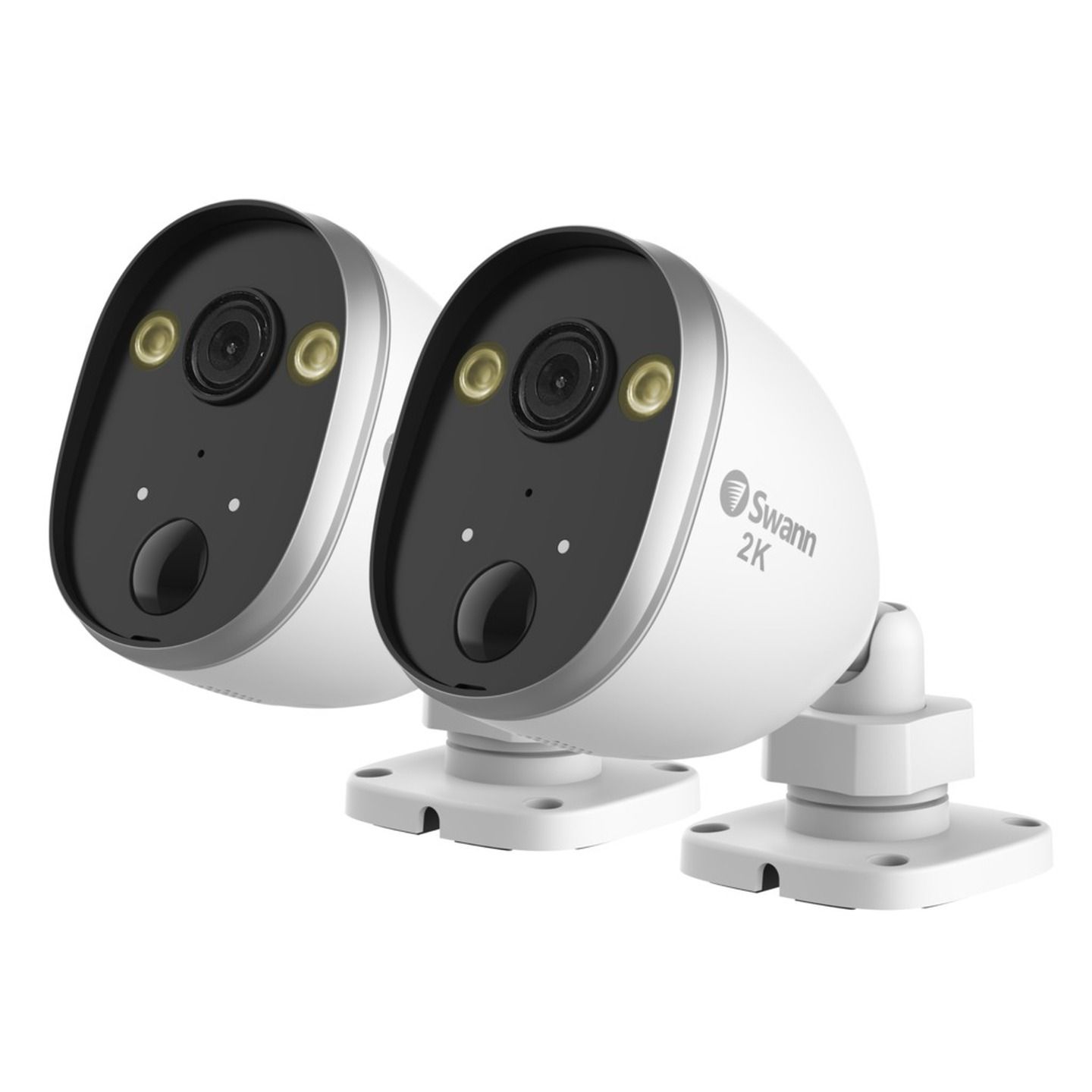 Swann 2K Outdoor Spotlight Wi-Fi IP Digital Still Image Video Camera - 2 Pack SWIFI-2KOCAMPK2-GL